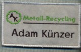 196 -EMBLEMA-AK -METALL-RECYCLING -ADAM KUNZER -starea care se vede