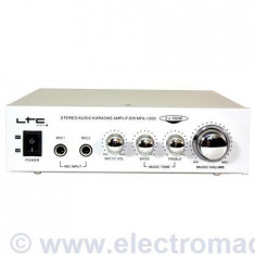 AMPLIFICATOR KARAOKE 2X10W SILVER foto