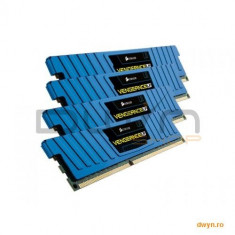 CORSAIR Corsair DDR3 16GB 1600MHz, KIT 4x4GB, 9-9-9-24, radiator Blue Vengeance LP, dual channel, 1.5V foto