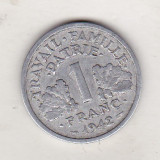 bnk mnd Franta 1 franc 1942