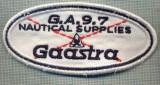 197 -EMBLEMA - GAASTRA- G.A.9.7. -INTRECERE DE YACHTING -starea care se vede