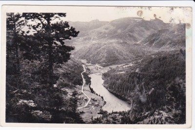 CARTE POSTALA LACUL ROSU CIRCULATA 1944 foto