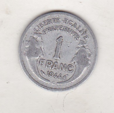 bnk mnd Franta 1 franc 1944 C foto