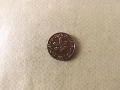 Germania 1 Pfennig 1995 J foto