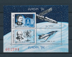 Romania 1994 LP 1342 - colita nestampilata MNH &amp;quot;Europa CEPT&amp;quot; cosmos foto