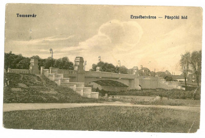 3253 - TIMISOARA, Bridge - old postcard - used foto