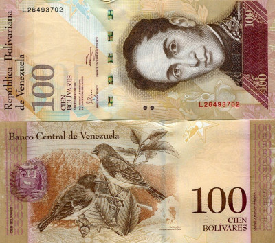 Venezuela 100 bolivares 2011 - UNC foto