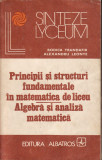 Matematica-Principii,structuri in matematica de liceu-Trandafir, Leonte-1982, Alta editura