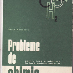 Chimie-Probleme de chimie pentru licee- Achim Marinescu-1971