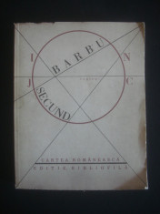 ION BARBU - JOC SECUND {editie bibliofila 1930 - 1986} foto
