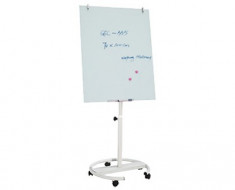 FLIPCHART MAGNETIC DIN STICLA MOBIL ECONOMIC 70x100 cm foto