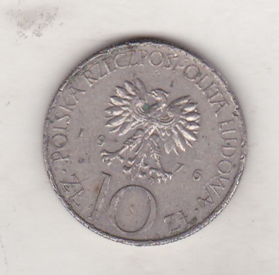 bnk mnd Polonia 10 zloti 1976
