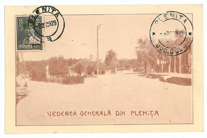 1940 - PLENITA, Dolj, Market - old postcard - used - 1929 - TCV