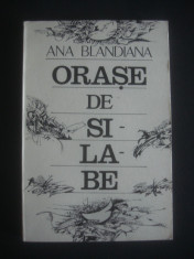 ANA BLANDIANA - ORASE DE SILABE foto