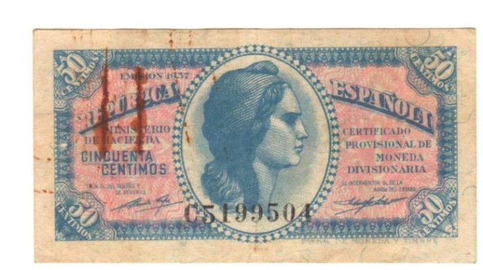SV * Spania 50 CENTIMOS 1937