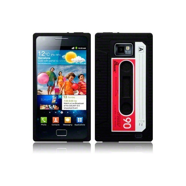 Husa neagra stil caseta Samsung Galaxy S2 i9100