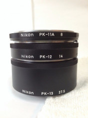 vand inele macro NIKON PK-13,PK-12 si PK-11A noi nefolosite foto