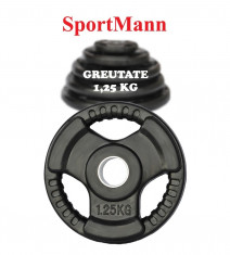 Greutate cauciucata 1.25kg/31mm Sportmann foto