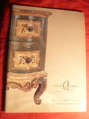 Catalog Licitatie Arta QL -C.de Quay si F.Lombrail -la Paris 13 dec.1994 foto