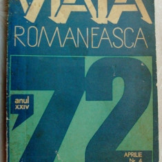 VIATA ROMANEASCA,4/1972(160 pag.:Ion Barbu/Maria Banus/Horia Robeanu/Al. Lungu+)