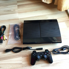 Ps3 Super Slim 500Gb Sony Playstation 3+Jocuri GTA 5,GTA 4,NBA 2K14 foto