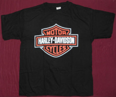 Tricou Harley Davidson - Logo XXL, imprimat pe Fruit of the Loom foto