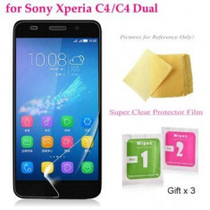Folie protectie ecran Sony Xperia C4 Transparenta (Pachet 5 Bucati) foto