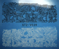 Tatuaj transfer pe baza de apa sticker pentru decorare unghii STZ - V039 foto