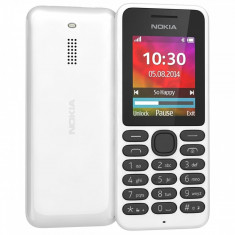 Telefon mobil Nokia 130, dual SIM, alb foto