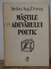 MASTILE ADEVARULUI POETIC -STEFAN AUGUSTIN DOINAS ( CU DEDICATIE ) foto