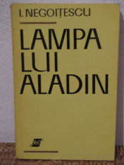 LAMPA LUI ALADIN -I.NEGOITESCU (CU DEDICATIE ) foto