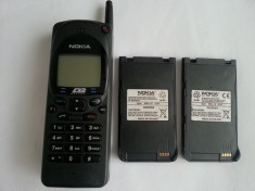 Nokia 2110 cu 3 baterii telefon colectie 1994 rar clasic NHE-4NX 2110i foto