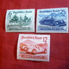 Serie- Cursa Auto Berlin 1939 supratipar Nurburgring Germania nazista ,3 val.