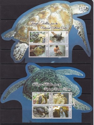 Tonga 2013 fauna marina testoase MI bl.61 + 62 MNH w25 foto