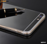 Husa iPhone 6 Plus 6S Plus TPU Ultra Thin Mirror Black, Gel TPU, Carcasa, Apple