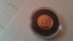 100 Lei 2003 - Coif Poiana Cotofenesti - moneda de aur foto