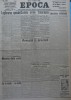Ziarul Epoca, 15 Martie 1935, Partidul Conservator, Hagi Mosco, Filipescu, Format Mare, 4 Pagini