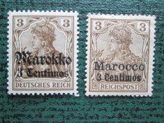 TIMBRE GERMANIA -OFIC MAROCCO LOT-MH foto