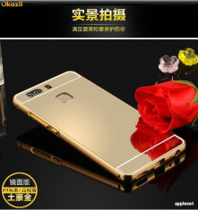 Bumper HUAWEI Ascend P9 Lite Aluminiu Mirror Gold foto