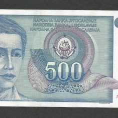 IUGOSLAVIA 500 DINARI 1990 [9] P-106 , XF