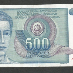 IUGOSLAVIA 500 DINARI 1990 [4] P-106 , XF++
