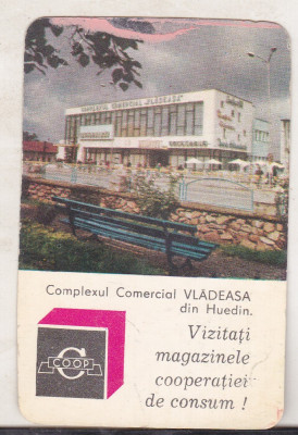 bnk cld Calendar de buzunar - 1974 - COOP - Complexul Comercial Vladeasa Huedin foto