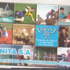 bnk cld Calendar de buzunar - 1998 - Unita SA
