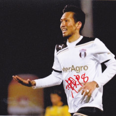 Foto cu autograf original TAKAYUKI SETO (fotbalist-ASTRA GIURGIU)