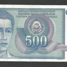 IUGOSLAVIA 500 DINARI 1990 [6] P-106 , XF+