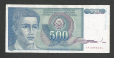 IUGOSLAVIA 500 DINARI 1990 [40] P-106 foto