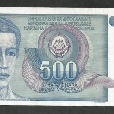 IUGOSLAVIA 500 DINARI 1990 [8] P-106 , XF