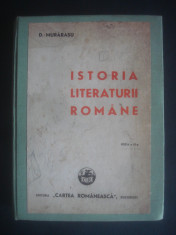 D. MURARASU - ISTORIA LITERATURII ROMANE {editie veche} foto
