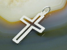 Pandantiv model Cruce, din Argint 925, cod 310 foto