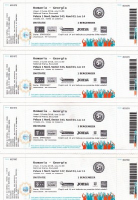 Bilet meci fotbal ROMANIA - GEORGIA 03.06.2016 (meci amical) foto